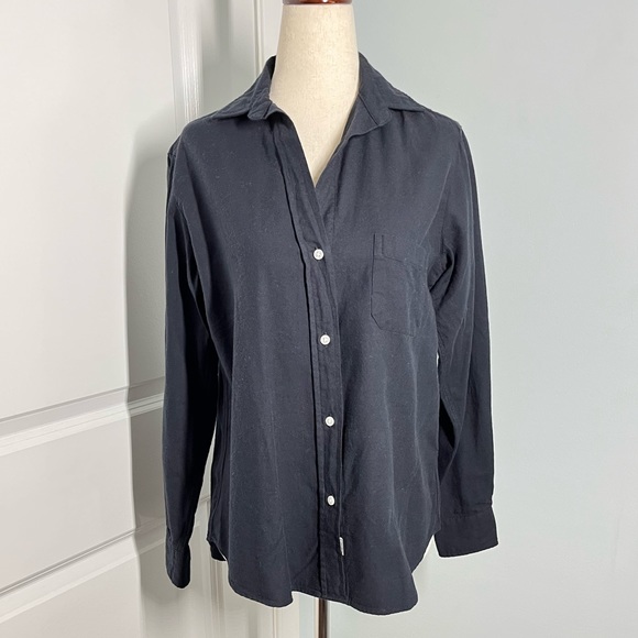 Anthropology Grayson The Hero Navy cotton shirt size 1 - Picture 6 of 12